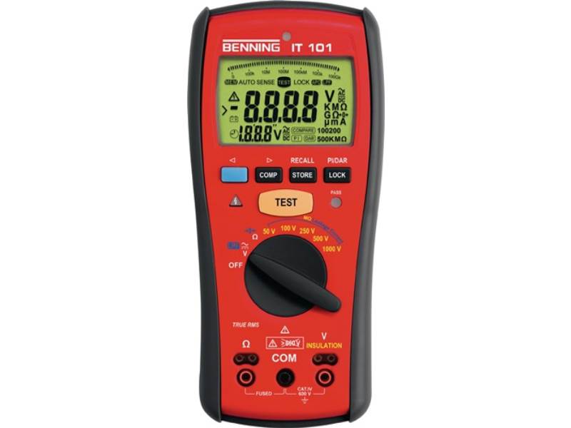 BENNING 044033 Isolations-/Widerstandsmessgerät IT 101 0,1-600 V AC/DC V 50 kOhm