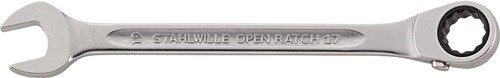 STAHLWILLE 41171717 Maulringratschenschlüssel 17 Schlüsselweite 17 mm Länge 229