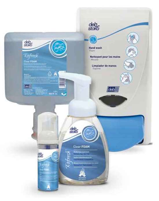 DEB STOKO CLR250ML RefreshClear FOAM Hautreinigung Waschraum 250 ml Flasche