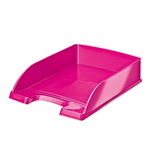 Leitz Briefablage WOW Plus 52263023 DIN A4 stapelbar PS pink metallic