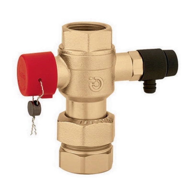 CALEFFI 558050 Kappenventil 558 3/4Zoll x 3/4Zoll 3/4Zoll x 3/4Zoll