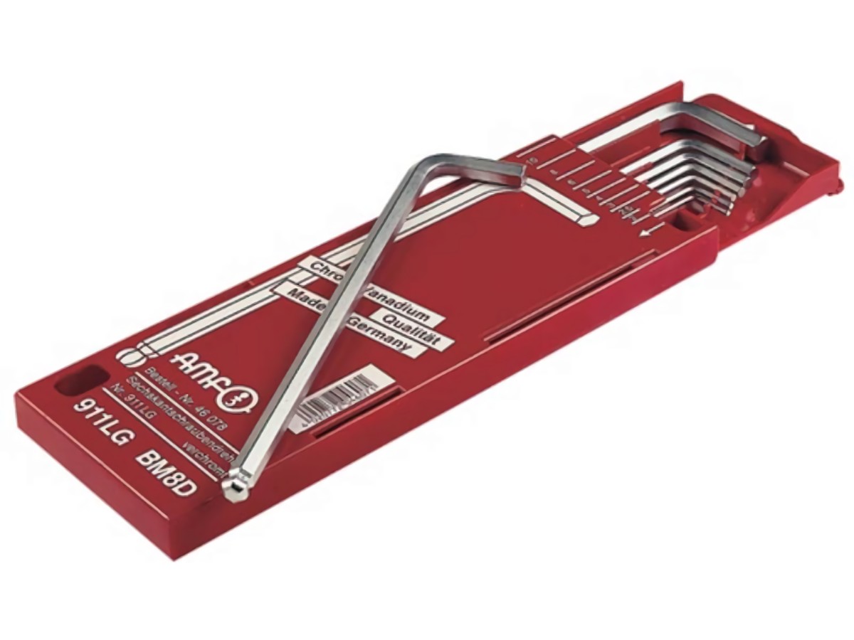 AMF 46078 Winkelschraubendreher-Satz 911LG-BM8D 8-teilig Schiebekassette SW 2 -
