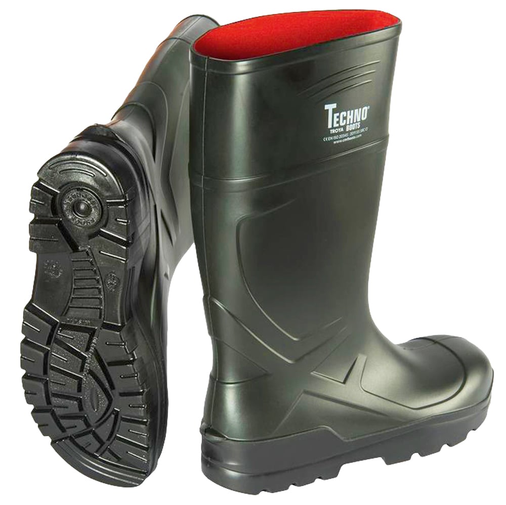 Gr .49 *VOSSO* PU-STIEFEL grün *VOSSO* PU BOOT