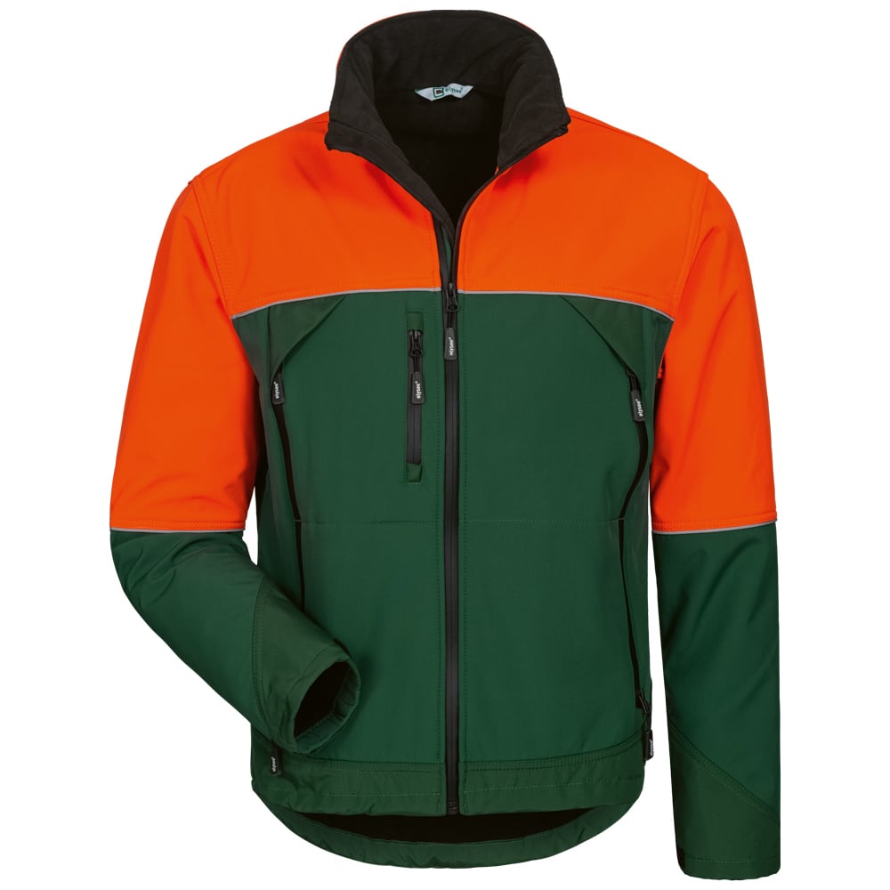 Gr .S (46/48) *SANDDORN*   WALDARBEITER SOFTSHELL-JACKE grün *SANDDORN* forestry