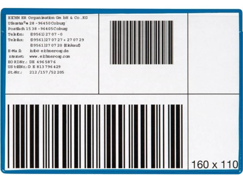 EICHNER 9218-04190 Etikettentasche  B160xH110mm magnetisch