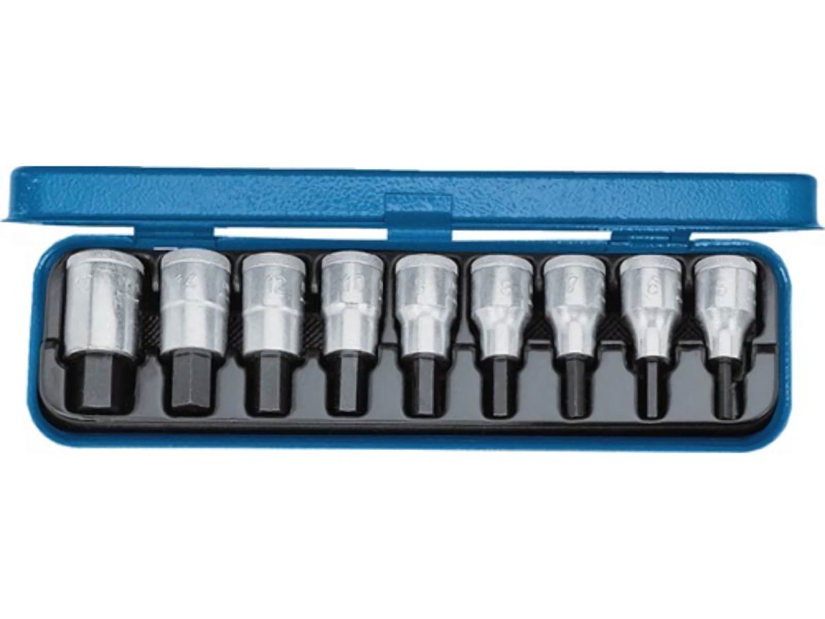 GEDORE 6156250 Steckschlüssel-Satz IN 19 PM 9-teilig 1/2 '' 5 - 17 mm für Innen-