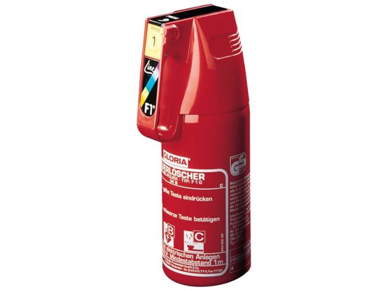 GLORIA 001863.0000 KFZ-Pulverfeuerlöscher  2 kg mit Dauerdruck Brandklasse A 13