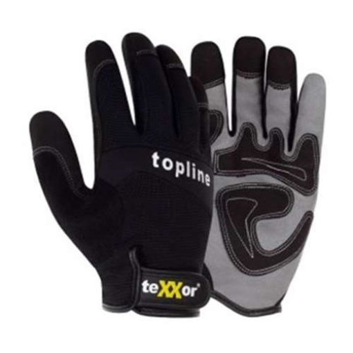 teXXor® topline Kunstleder-Handschuh TUCSON schwarz/grau 2520_10 Gr.10