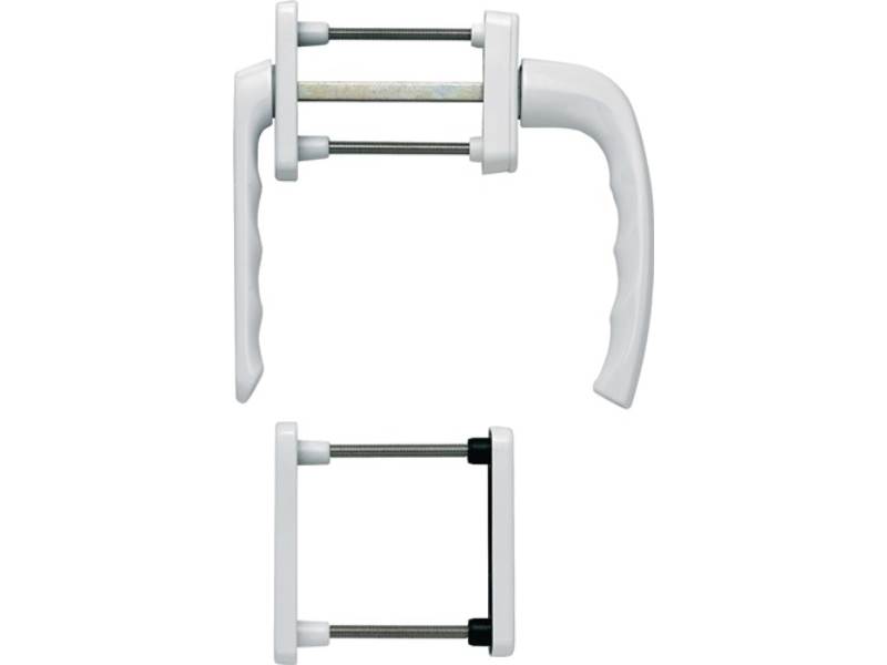 HOPPE 3273952 Balkongarnitur New York 099KH/961N/U10/ verkehrsweiß 63-73 mm