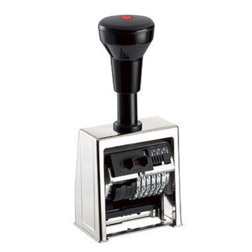 REINER Paginierstempel Numeroteur B6 200300-011 6Räder vercromt/sw