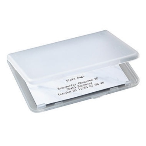 Sigel Visitenkartenetui VA140 89x57mm Kunststoff transparent