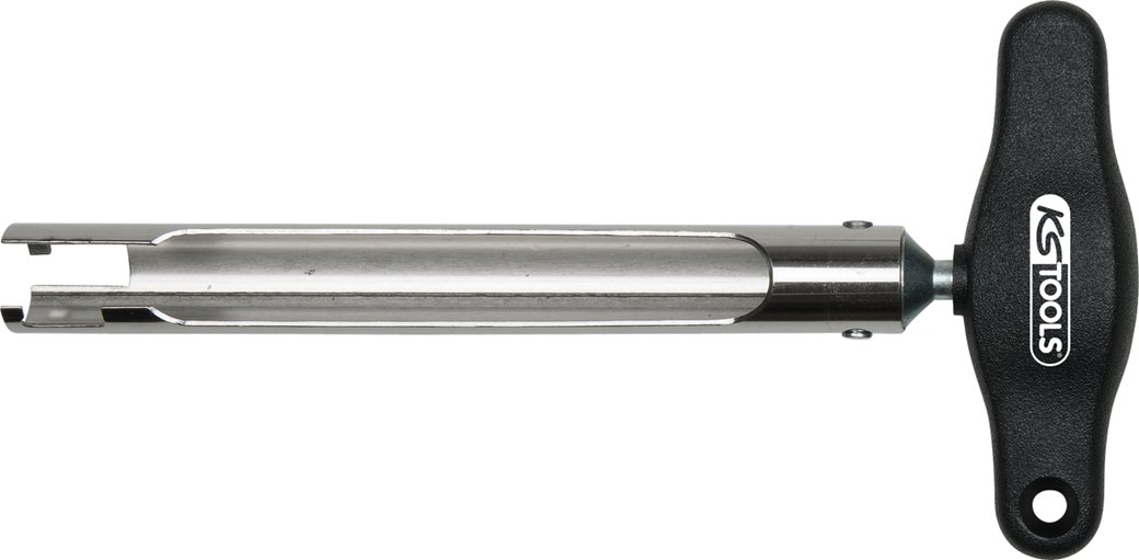 KS Tools 500.7525 T-Griff-Zündkerzenstecker-Abzieher, kurz, 225mm
