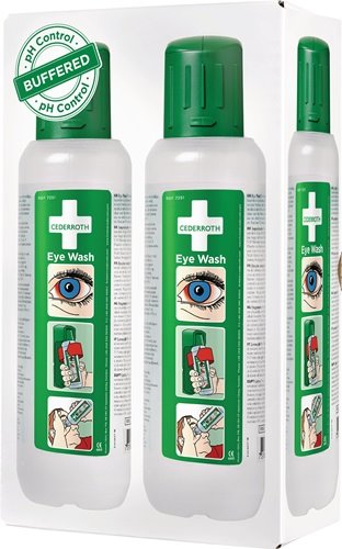 CEDERROTH 725200 Augenspülflasche  2 x 0,5 l  DIN EN15154-4