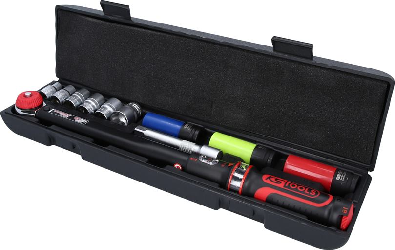 KS Tools 516.2400 1/2''ERGOTORQUEprecision Drehmomentschlü.-Satz 20-200Nm 11-tlg