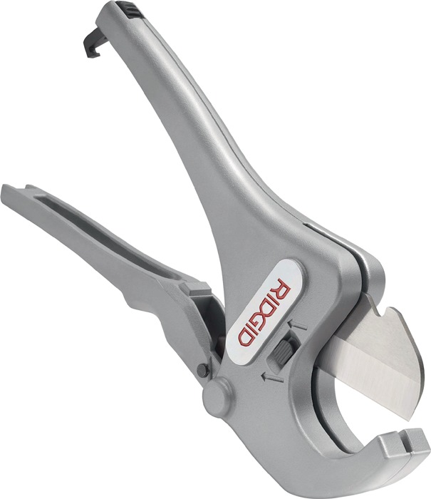 Ratschenrohrschere RC 1625 3-42mm PP/PE/PEX/CPVC/PVC/Verbundrohr RIDGID zum Schneiden von PE, PP, PEX, CPVC, PVC, Gummischlauch und Verbundrohr · zum einfachen und schnellen Schneiden · gerades und exaktes, sowie nahezu glattfreies Schneiden · austauschba