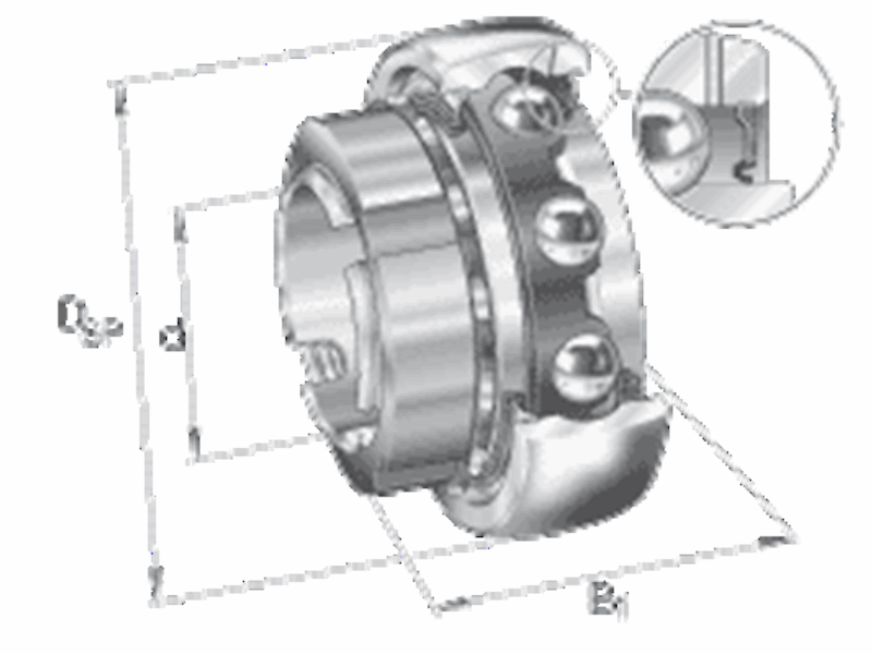 INA GSH40 -2RSR-B SPANNLAGER