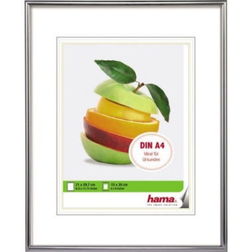 Hama Bilderrahmen Sevilla 00066432 21x29,7cm Kunststoff silber