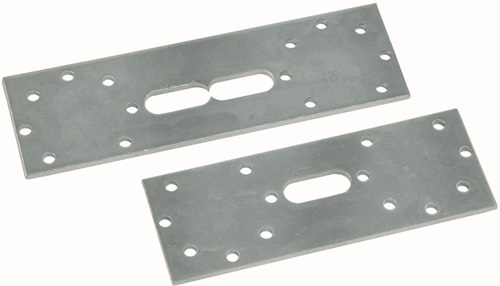 MULTITUBO 70218 Halteplatte 70218 aus Stahl verzinkt, doppelt 100mm 100mm aus St