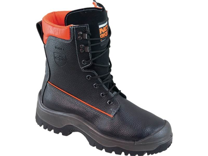 39113-47 Forstsicherheitsstiefel NoRisk Größe 47 schwarz/orange Rindleder S3 SR