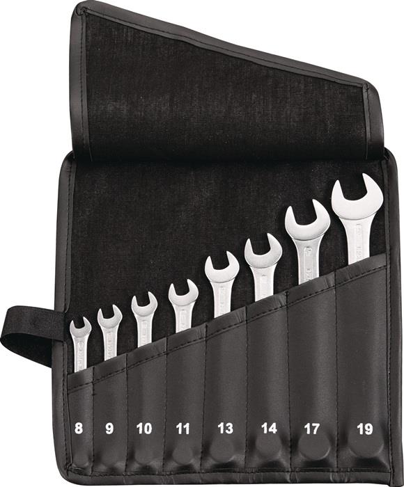 TECWERK  Ringmaulschlüssel-Satz  12-teilig Schlüsselweite 6-22 mm Form A CV-Stah