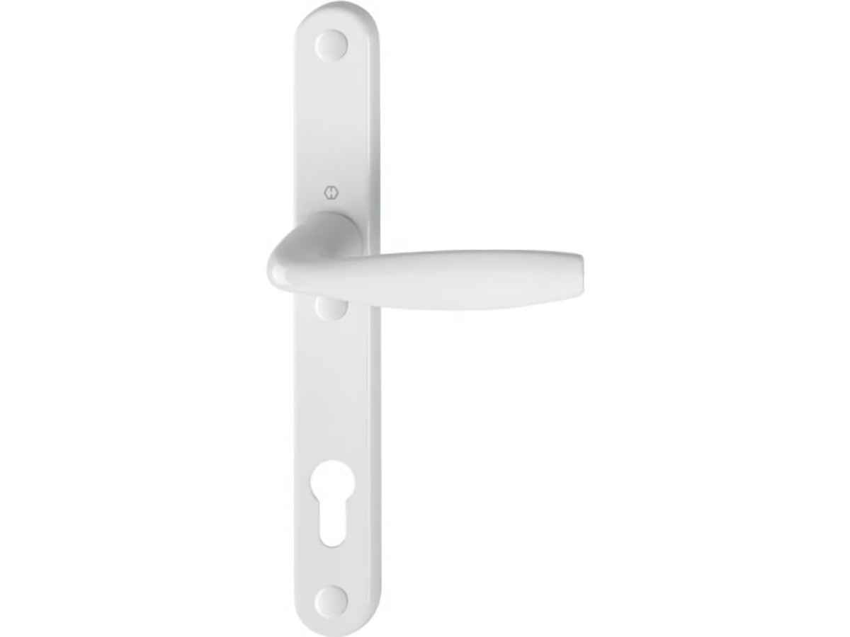 HOPPE 3256845 1/2 Profiltür-Garnitur New York 1810/3346SN Aluminium F9016 PZ