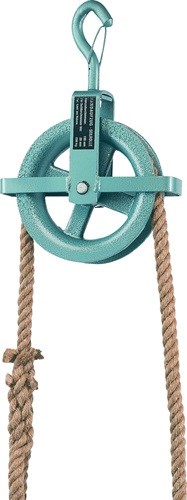 BRAUN 70127EAN Baurolle  Seilrad-Ø 190 mm mit Hakensicherung und Kreuzbügel