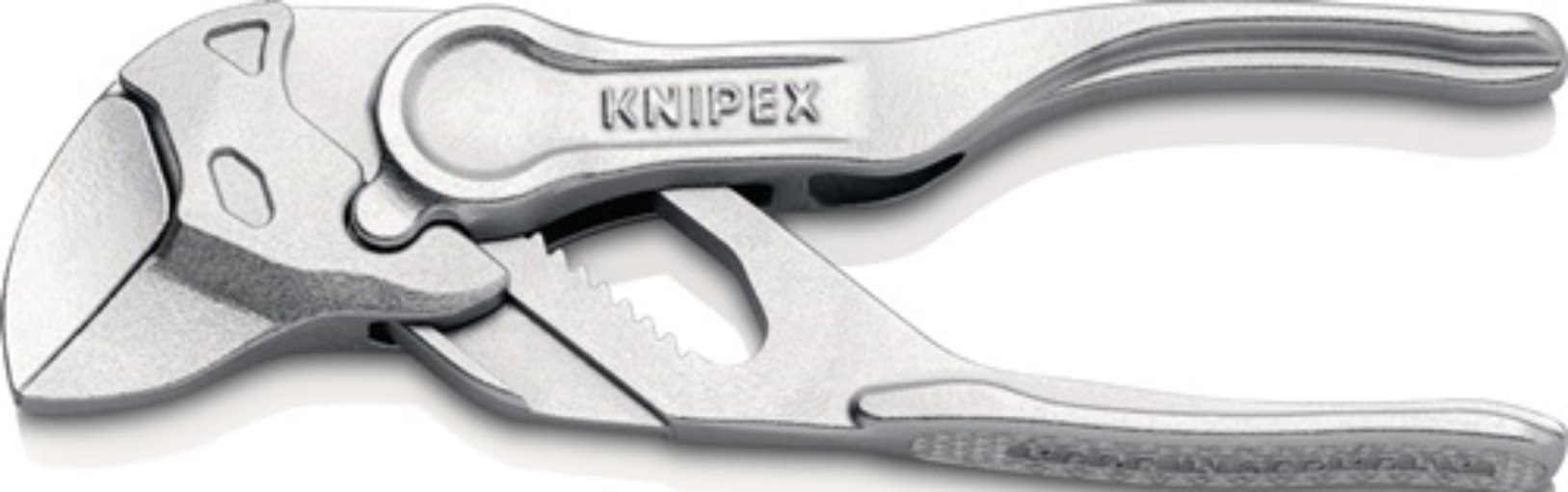 KNIPEX  Zangenschlüssel XS Länge 100 mm Spannweite 21 mm verchromt aufgeprägte r