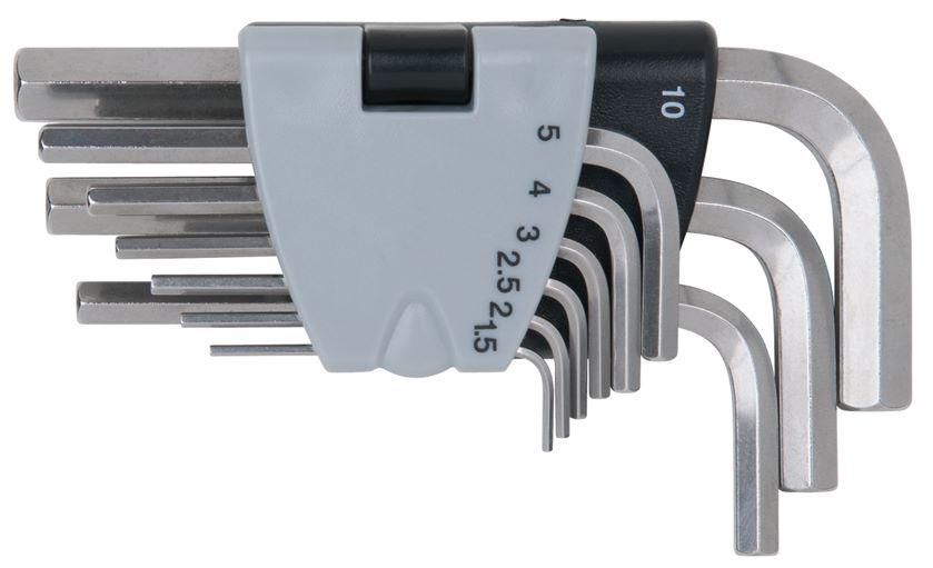 KS Tools 964.0320 EDELSTAHL Innen6kant-Winkelstiftschlüssel-Satz, 9-tlg.