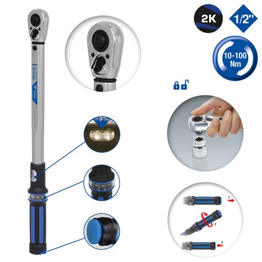 Brilliant Tools  BT141908 1/2 Drehmomentschlüssel 10 - 100 Nm