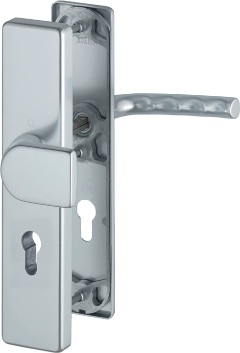 HOPPE 3958919 Schutzgarnitur Birmingham 78G/2222A/2440/1117 Aluminium F1 72 mm 3