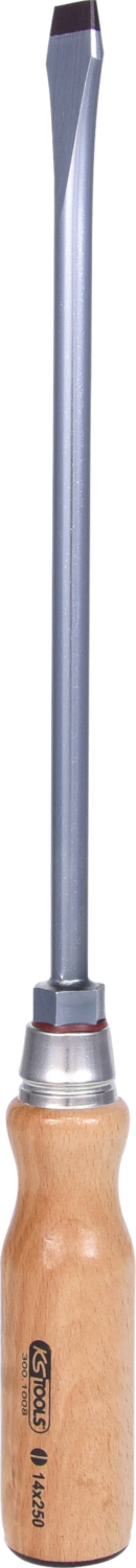 KS Tools 300.1008 ERGOTORQUE WOOD Schlitz-Schraubendreher, 14mm