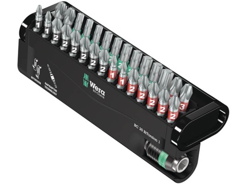 WERA 5057430001 Bitsortiment Bit-Check 30 BiTorsion 1 30-teilig PH/PZD/TX