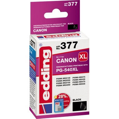 edding Tintenpatrone 18-377 kompatibel Canon No.540XL schwarz