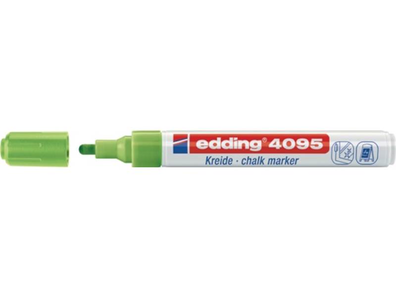EDDING 4-4095011 Kreidemarker 4095 hellgrün Strichbreite 2-3 mm Rundspitze