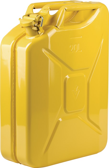 VALPRO KN1267 Kraftstoffkanister  20 l Zinkgelb RAL 1018 Stahlblech 0,9 mm L345x