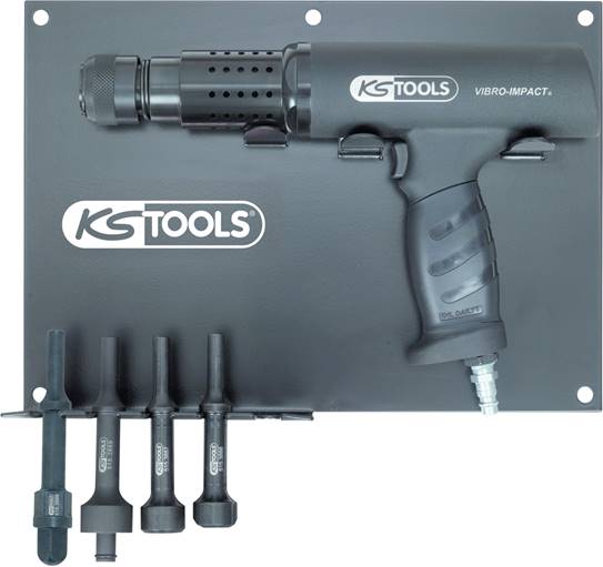 KS Tools 515.3880 Vibro-Power Druckluft-Meißelhammer-Satz, 6-tlg.