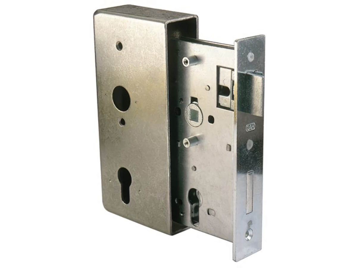 GAH 413422 Schlosskasten  DIN links / rechts Maß A185xB90xC55xE40 mm Dornmaß 55