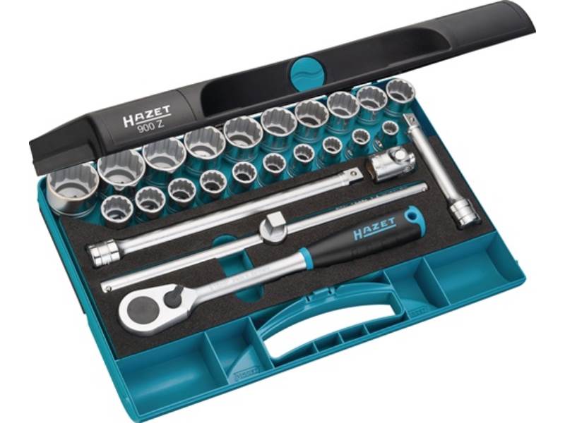 HAZET 900Z Steckschlüssel-Satz 900Z 25-teilig 1/2 '' Schlüsselweiten 10-32 mm An