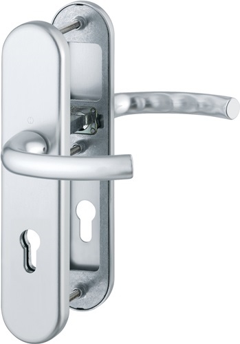 HOPPE 3666836 Schutzgarnitur Tôkyô 1710/3331/3410 Aluminium F1 72 mm 41-46 mm