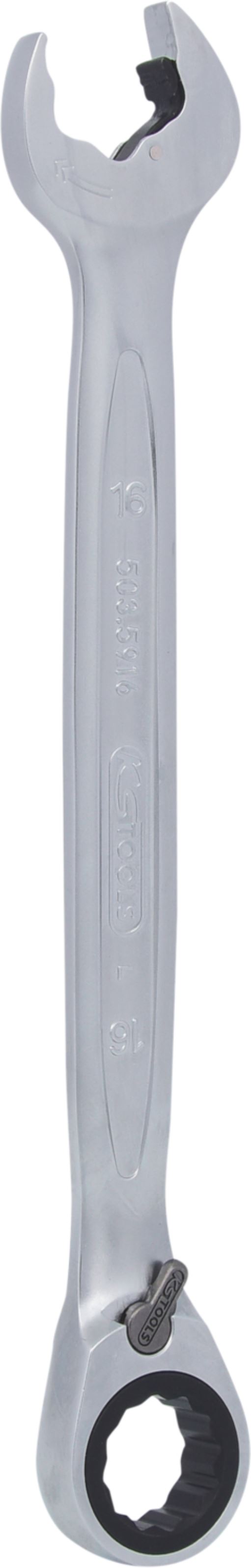 KS Tools 503.5916 DUO GEARplus Ringmaulschlüssel,Maul-Ratschenfunktion 16mm, ums