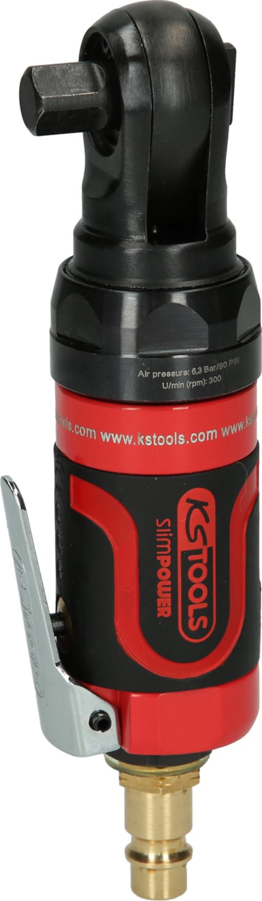 KS Tools 515.5510 3/8'' SlimPOWER Mini-Druckluft-Umschaltratsche 34Nm