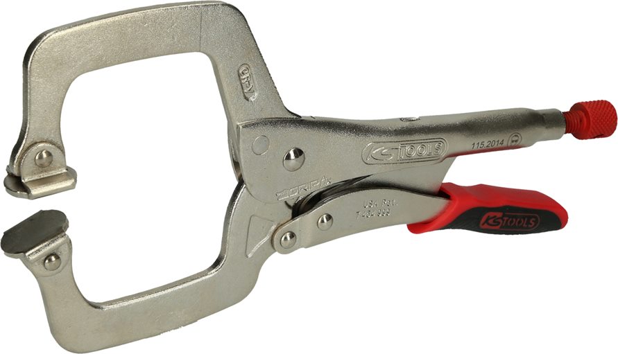 KS Tools 115.2014 Schweiß-Klammer-Gripzange, beweglichen Spannbacken 0-85mm