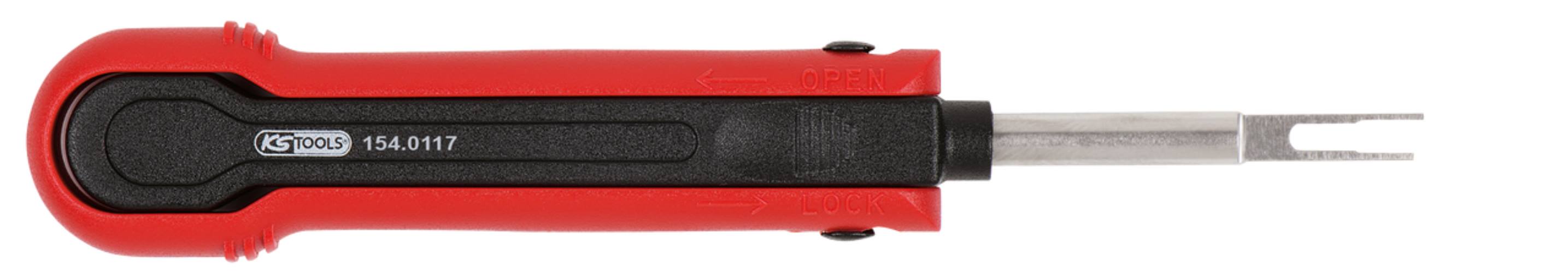 KS Tools 154.0117 Kabel-Entriegelungswerkzeug, Flachsteckhülse 2,8mm