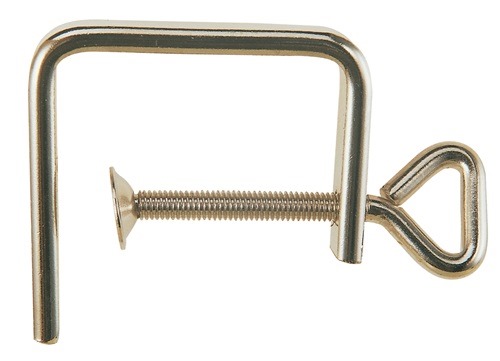 PUK 490003 Laubsägezwinge  Spannweite 50 mm Stärke 4 mm vernickelt