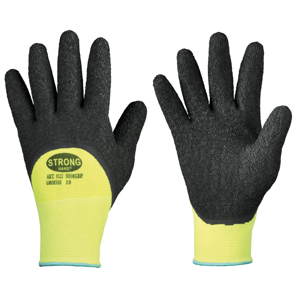 Gr .11 *NEONGRIP* STRONGHAND® HANDSCHUHE gelb *NEONGRIP* STRONGHAND® GLOVES