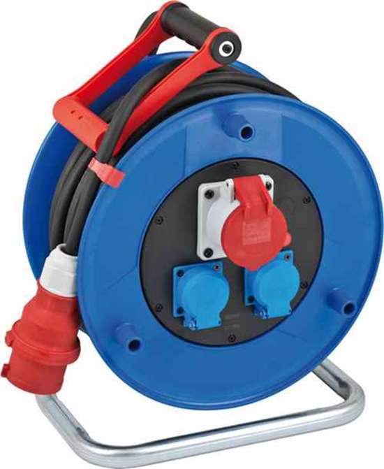 BRENNENSTUHL 1237990 Garant CEE 1 IP44 Industrie-/Baustellen-Kabeltrommel (20m