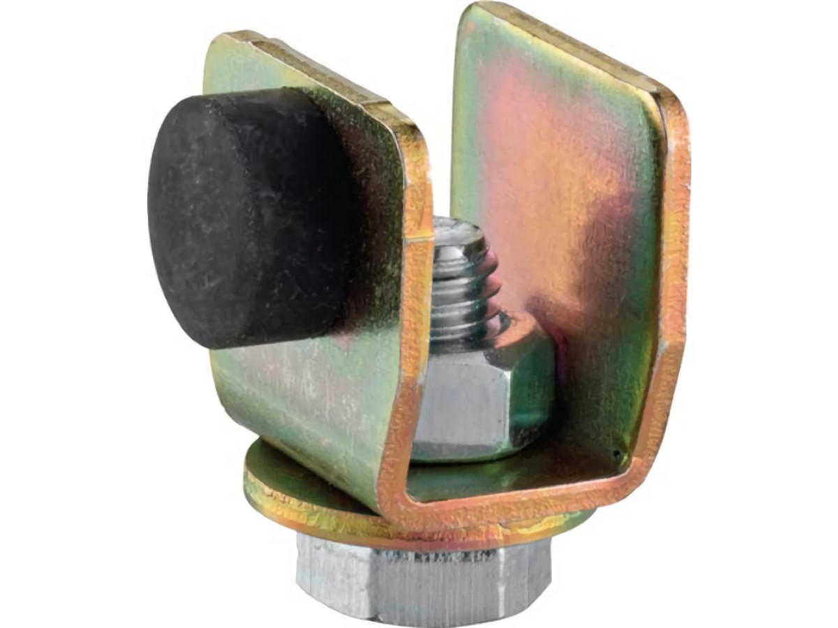HELM 040080 Stopper 400 P Profil 400 Stahl Oberfläche verzinkt, gelb