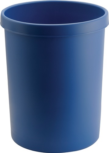 H61062-34 Papierkorb 45 l H480xD. 390 mm mit Griffrand Kunststoff blau
