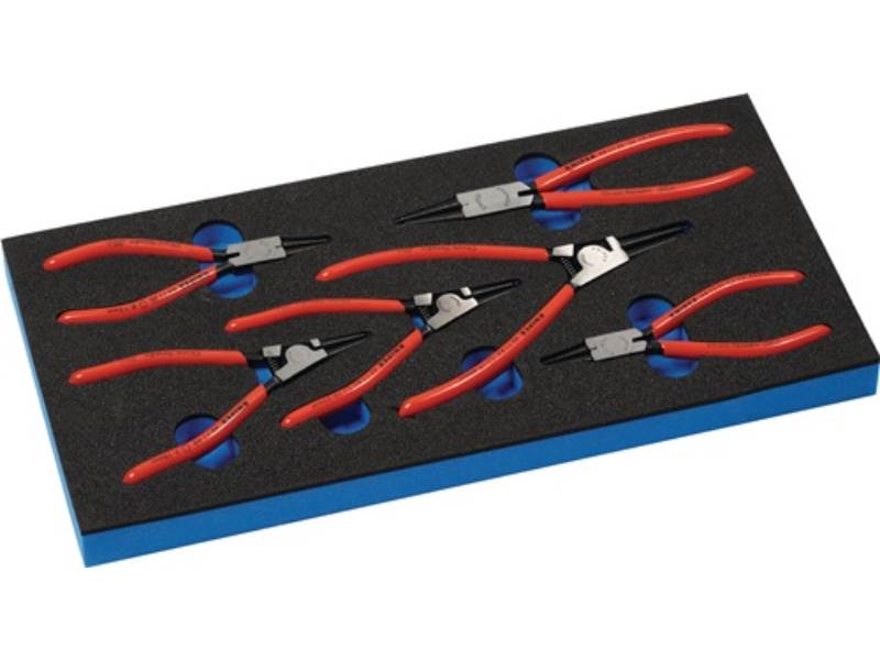 KNIPEX S4000871307 Werkzeugmodul 6-teilig  1/3-Modul Zangen f. Sicherungsringe