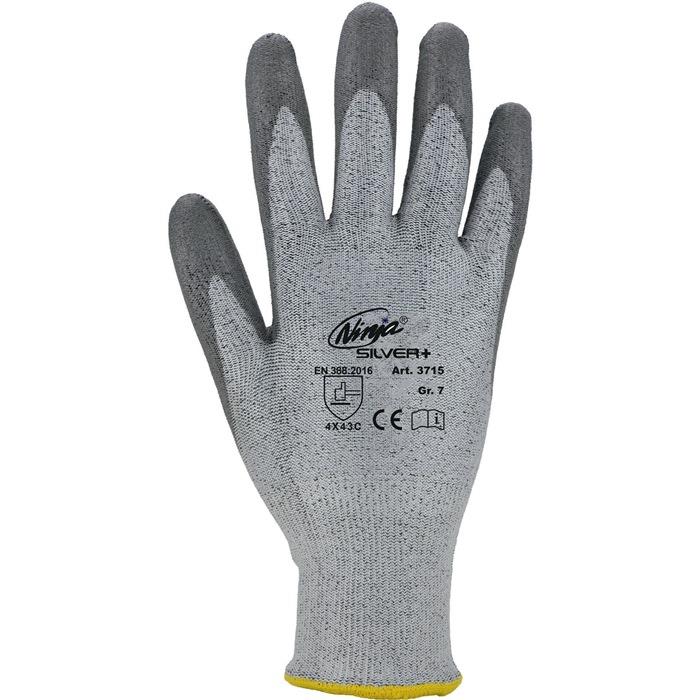 ASATEX 3715/10 Schnittschutzhandschuhe Ninja Gr.10 grau PE (HPPE) / PA / Glas